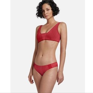 NWT Wolford Juventas Swimsuit Bottom Size Medium Rubino Pink